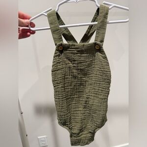 Olive Green Kids One Piece Bodysuit